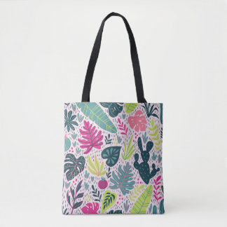 Wilde tropisch regenwoud,  herhalend patroon tote bag