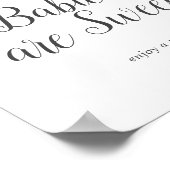 Wilde tropische baby's genieten van een Treat Sign Poster (Hoek)