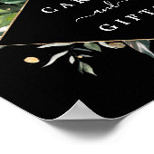 Wilde Tropische bruiloft en cadeaubonnen Poster (Hoek)