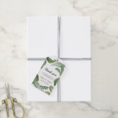 Wilde tropische groen. Bruiloft dank u Cadeaulabel (Met Touw)