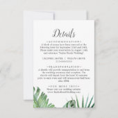 Wilde tropische handpalm afdrukbaar of afdrukbaar kaart (Voorkant)