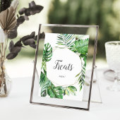 Wilde tropische handpalmen poster