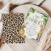 Wilde Tropische Jungle Boho Safari Baby Shower Kaart
