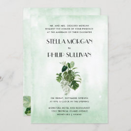 Wilde tropische naaldbomen kaart