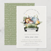 Wilde tropische Oerwouden in Baby shower Kaart (Voorkant / Achterkant)