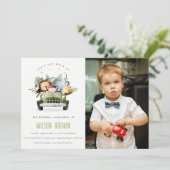 Wilde tropische Oerwouden in de auto, geboortenfot Kaart (Staand voorkant)