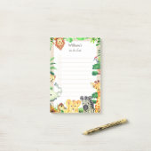 Wilde tropische Oerwouden Post-it® Notes (Op bureau)