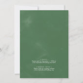 Wilde tropische palm Casual op één bruiloft Kaart (Achterkant)