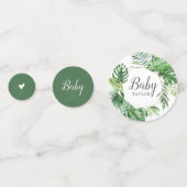 Wilde tropische palm Het is een padvinder Baby sho Confetti (Achterkanten)