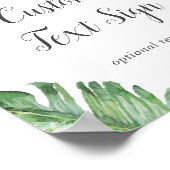 Wilde Tropische Palm Kaarten & Cadeaus Op Maat Gem Poster (Hoek)