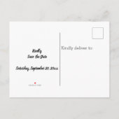 Wilde tropische palm laat Griekenland de datum ops Uitnodiging Briefkaart (Achterkant)