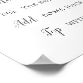 Wilde tropische palm Vrijgezellenfeest Mimosa Bar Poster (Hoek)