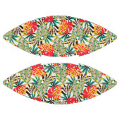 Wilde tropische palmbladeren american football (Panelen)