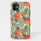 Wilde tropische palmbladeren Case-Mate iPhone case (Achterkant)