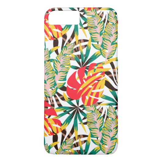 Wilde tropische palmbladeren Case-Mate iPhone case (Achterkant)