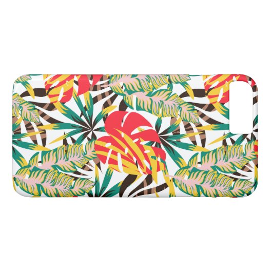 Wilde tropische palmbladeren Case-Mate iPhone case (Achterkant (Horizontaal))