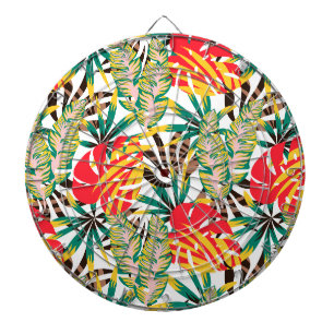 Wilde tropische palmbladeren dartbord