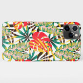 Wilde tropische palmbladeren iPhone hoesje (Achterkant horizontaal)