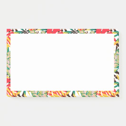 Wilde tropische palmbladeren post-it® notes (Voorkant)
