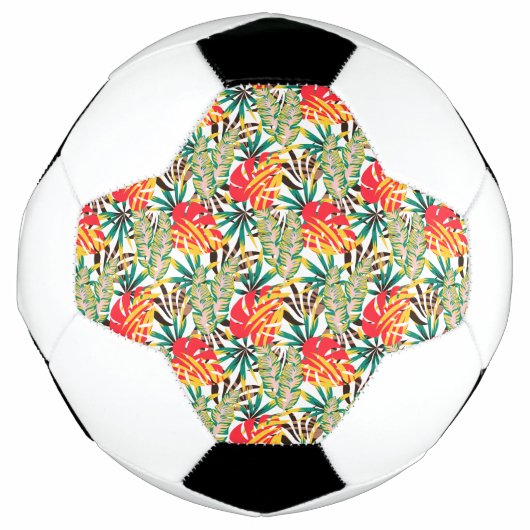 Wilde tropische palmbladeren voetbal (Voorkant)