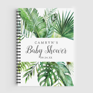 Wilde tropische palmkorst Baby shower Notitieboek