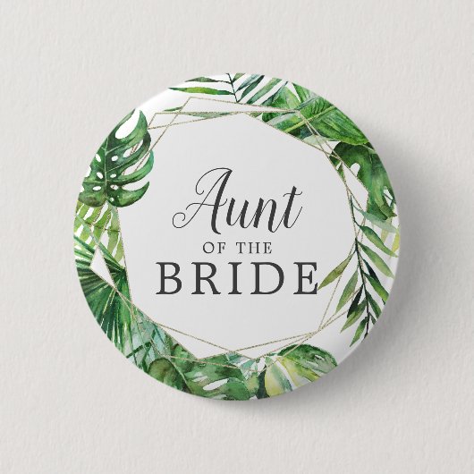 Wilde tropische palmtante van de Bride Button (Voorkant)