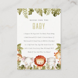 Wilde Tropische Safari Dierenboeken voor Baby show Informatiekaartje