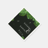 Wilde Tropische weelderige palmbladeren & moderne  Servet (Hoek)