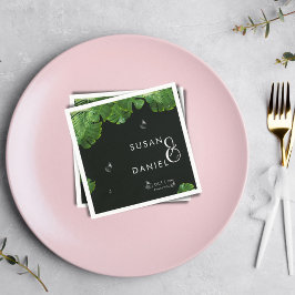 Wilde Tropische weelderige palmbladeren & moderne Servet