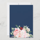 Wilde Tuin | Bloemig Watermerk Bruiloft Kaart (Achterkant)