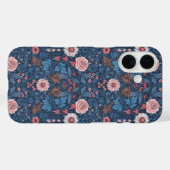 Wilde tuin in blauw Case-Mate iPhone case (Achterkant (horizontaal))