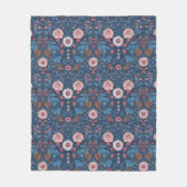 Wilde tuin in blauw fleece deken (Voorkant)