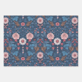 Wilde tuin in blauw inpakpapier vel (Voorkant)