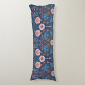 Wilde tuin in blauw lichaamskussen (Voorkant Verticaal)