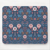 Wilde tuin in blauw muismat (Voorkant)