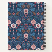 Wilde tuin in blauw notitieboek (Achterkant)