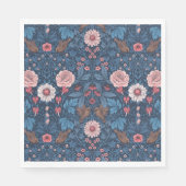 Wilde tuin in blauw servet (Voorkant)