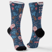 Wilde tuin in blauw sokken (Gebogen)