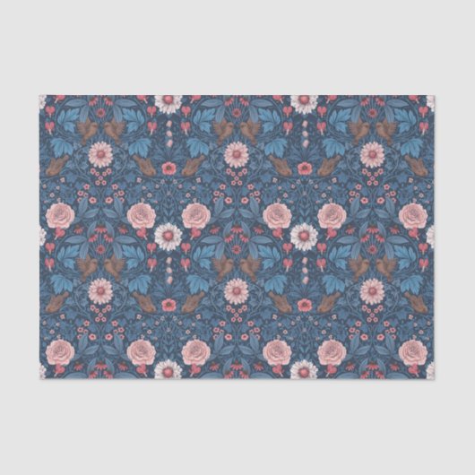 Wilde tuin in blauw tissuepapier (Voorkant)