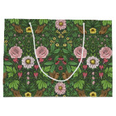 Wilde tuin in het groen groot cadeauzakje (Achterkant)