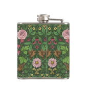 Wilde tuin in het groen heupfles (Achterkant)