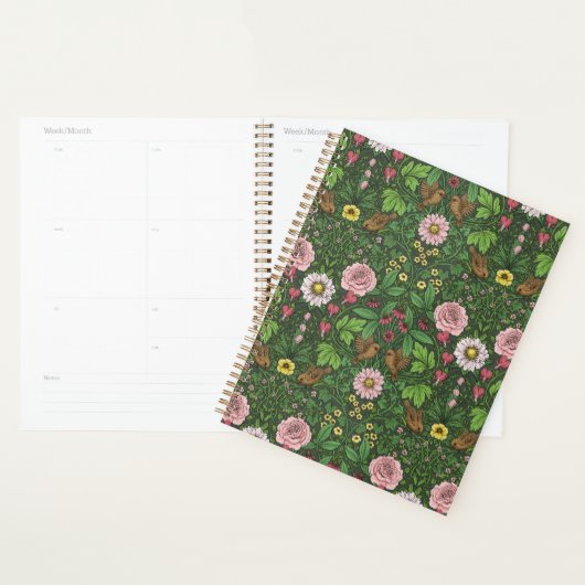 Wilde tuin in het groen planner (Display)