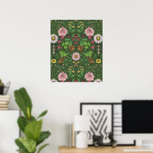 Wilde tuin in het groen poster (Thuiskantoor)