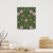Wilde tuin in het groen poster (Keuken)