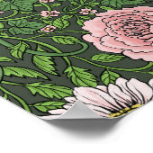 Wilde tuin in het groen poster (Hoek)