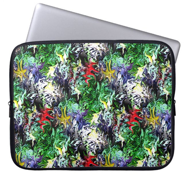 Wilde tuin..... laptop sleeve (Voorkant)
