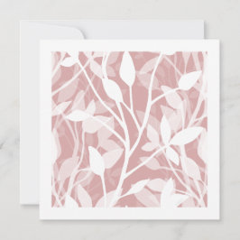 Wilde Tuin Mist Minimalistische Botanische Kunstka Feestdagenkaart