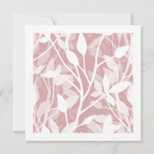 Wilde Tuin Mist Minimalistische Botanische Kunstka Feestdagenkaart