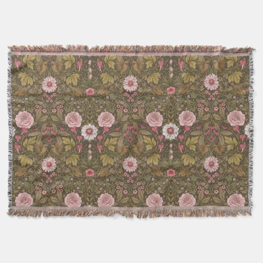 Wilde tuin op koffiebruin deken (Voorkant)