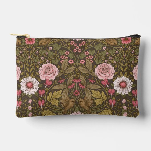 Wilde tuin op koffiebruin etui (Voorkant)